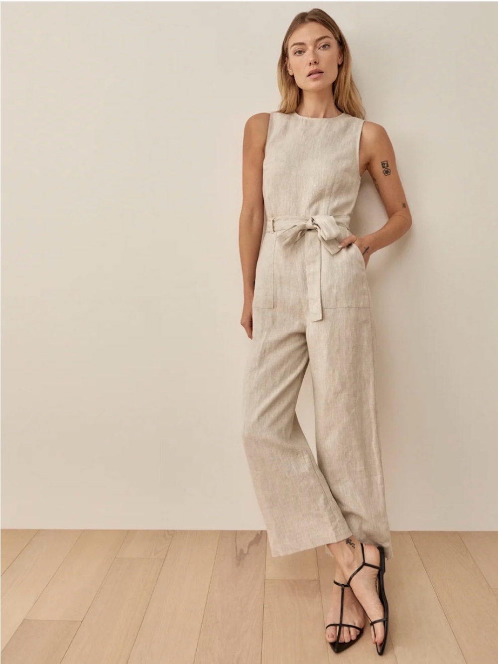 Reformation Naomi Linen Jumpsuit